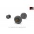 1/32 F-100D Super Sabre Wheels w/Weighted Tyres