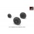 1/32 F-117A Wheels w/Weighted Tyres