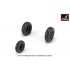 1/32 F-117A Wheels w/Weighted Tyres