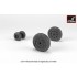 1/32 F-4B/N Phantom II Wheels w/Weighted Tyres (early)