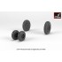 1/32 F-4B/N Phantom II Wheels w/Weighted Tyres (early)