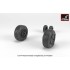 1/32 F-4C/D/E/F Phantom II Wheels w/Weighted Tyres (mid)
