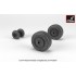 1/32 F-4C/D/E/F Phantom II Wheels w/Weighted Tyres (mid)