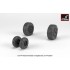 1/32 F-4C/D/E/F Phantom II Wheels w/Weighted Tyres (mid)