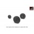 1/32 EE "Lightning-II" Wheels w/Weighted Tyres (Late) for Firefly F Mk.3 - F Mk.6