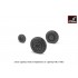 1/32 EE "Lightning-II" Wheels w/Weighted Tyres (Late) for Firefly F Mk.3 - F Mk.6