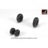 1/32 JAS-39 A/B/C "Gripen" Wheels w/Weighted Tyres (Early)