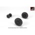 1/32 JAS-39 D/E/F "Gripen" Wheels w/Weighted Tyres (Late)