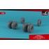 1/35 CH-47 Chinook Wheels w/Weighted Tyres