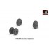 1/48 Mil Mi-24/D/V/Mi-35 Hind Wheels w/Weighted Tyres