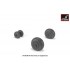 1/48 Mil Mi-24/D/V/Mi-35 Hind Wheels w/Weighted Tyres