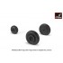 1/48 Mikoyan MiG-9 Fargo/MiG-15 Fagot (Early) Wheels w/Weighted Tyres
