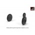 1/48 Mikoyan MiG-9 Fargo/MiG-15 Fagot (Early) Wheels w/Weighted Tyres