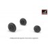 1/48 Mikoyan MiG-15bis Fagot (Late)/MiG-17 Fresco Wheels w/Weighted Tyres