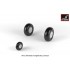 1/48 Junkers Ju 188 Wheels w/Weighted Tyres