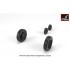 1/48 F-101 Voodoo Wheels w/Optional Nose Wheels & Weighted Tyres