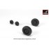 1/48 F-101 Voodoo Wheels w/Optional Nose Wheels & Weighted Tyres