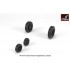 1/48 F-101 Voodoo Wheels w/Optional Nose Wheels & Weighted Tyres