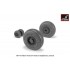 1/48 F-111 Aardvark Early Type Wheels w/Weighted Tyres for F-111A/B/C/D kits