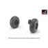1/48 F-111 Aardvark Late Type Wheels w/Weighted Tyres for EF-111A, F-111E/F kits