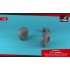 1/48 F-111 Aardvark Late Type Wheels w/Weighted Tyres for EF-111A, F-111E/F kits
