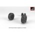 1/48 F-4 Phantom II Wheels w/Weighted Tyres (mid)