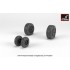 1/48 F-4 Phantom II Wheels w/Weighted Tyres (mid)