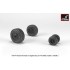 1/48 F-4 Phantom-II Wheels w/Weighted Tyres (late)