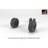 1/48 F-4 Phantom-II Wheels w/Weighted Tyres (late)