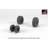 1/48 F-4 Phantom-II Wheels w/Weighted Tyres (late)