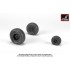 1/48 UH-60 Black Hawk Wheels w/Weighted Tyres for HH-60/MH-60/UH-60/S-70A kits