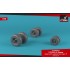 1/48 Bell Boeing OV-22 Osprey Wheels w/Weighted Tires Type "B"
