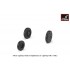 1/48 EE "Lightning-II" Wheels w/Weighted Tyres (Early) for Firefly F Mk.1 - F Mk.2