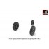 1/48 EE "Lightning-II" Wheels w/Weighted Tyres (Early) for Firefly F Mk.1 - F Mk.2