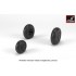 1/48 Hawker "Hurricane" Wheels w/Weighted Tyres