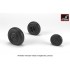 1/48 Hawker "Hurricane" Wheels w/Weighted Tyres