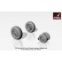 1/72 Sukhoj Su-27K/33 Wheels w/Weighted Tyres & Front Mudguard