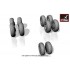 1/72 Tupolev Tu-134 Wheels
