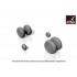 1/72 Yak-28 Wheels w/Weighted Tyres