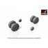 1/72 Yak-28 Wheels w/Weighted Tyres