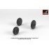 1/72 Mikoyan MiG-21F/F-13/U Fishbed Wheels w/Weighted Tyres (Early)