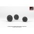 1/72 Mikoyan MiG-21F/F-13/U Fishbed Wheels w/Weighted Tyres (Early)