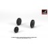 1/72 Mikoyan MiG-21bis/SMT/"21-93" Fishbed Wheels w/Weighted Tyres (Late)