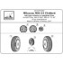 1/72 Mikoyan MiG-21bis/SMT/"21-93" Fishbed Wheels w/Weighted Tyres (Late)