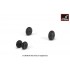 1/72 Mil Mi-24/D/V/Mi-35 Hind Wheels w/Weighted Tyres