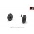 1/72 Iljushin IL-2 Bark (Early) Wheels w/Weighted Tyres