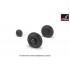 1/72 Antonov An-2/An-3 Colt Wheels w/Weighted Tyres