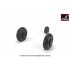 1/72 Antonov An-2/An-3 Colt Wheels w/Weighted Tyres
