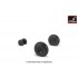 1/72 Mil Mi-6 Hook Wheels w/Weighted Tyres