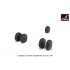 1/72 Iljushin IL-14/14P Wheels w/Weighted Tyres